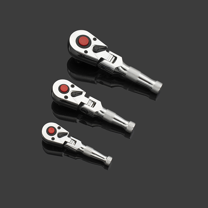 Mini shake head ratchet wrench